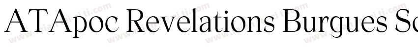 ATApoc Revelations Burgues Script字体转换
